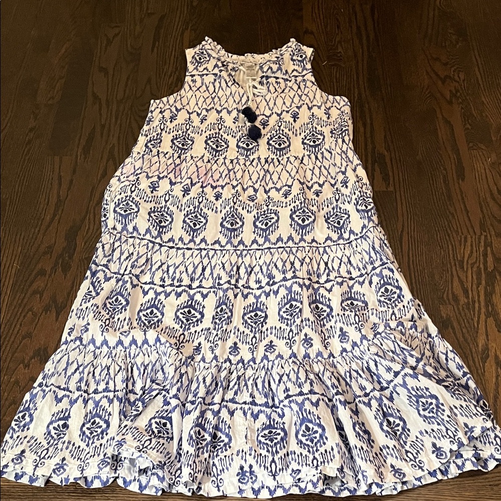 Tommy Bahama Ikat Tropics Split Neck Dress.